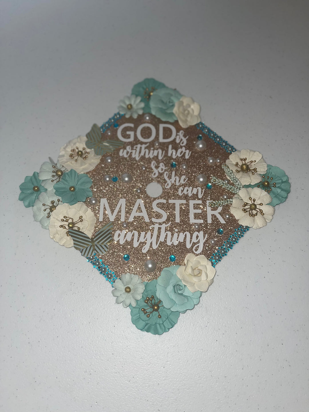 READY TO SHIP: God is within her so she can master anything Cap Topper