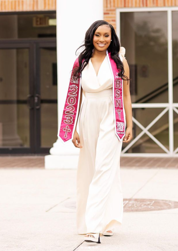 BSN Bachelor of Science Nursing Graduation Stole for University of Holy Cross Graduate