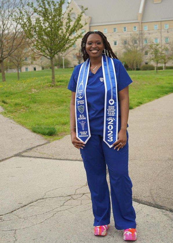 BSN Bachelor of Science Nursing Graduation Stole for University of Toledo Graduate
