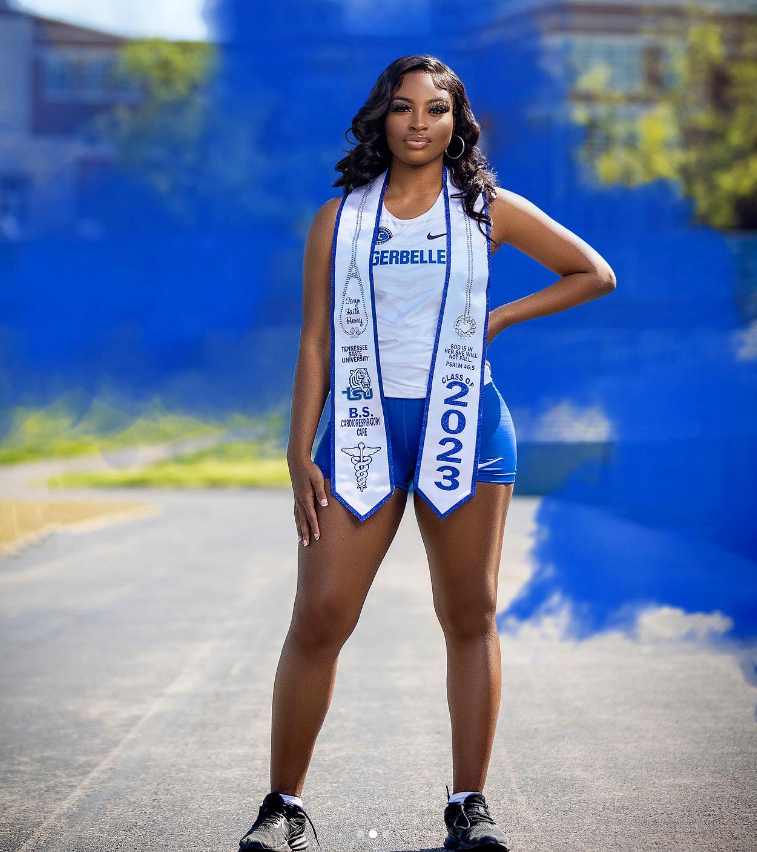 Bachelor of Science Graduation Stole for Tennessee State University Graduate