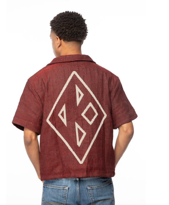 Kappa Alpha Psi Crimson Tapestry Button Up