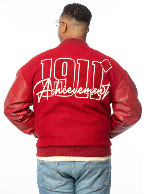 Crimson Kappa Alpha Psi Achievement Letterman Jacket