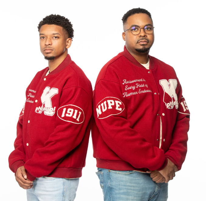 Crimson Wool Kappa Alpha Psi Graffiti Jacket