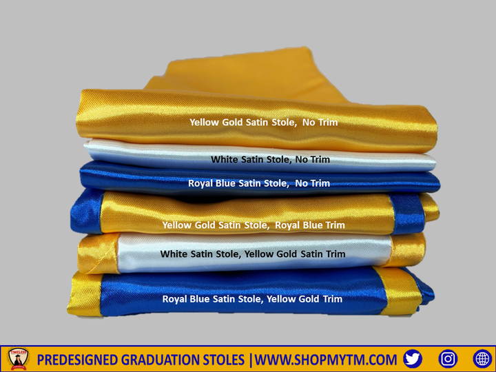 Sigma Gamma Rho Custom Predesigned Graduation Stole w/ Garment Care Bag