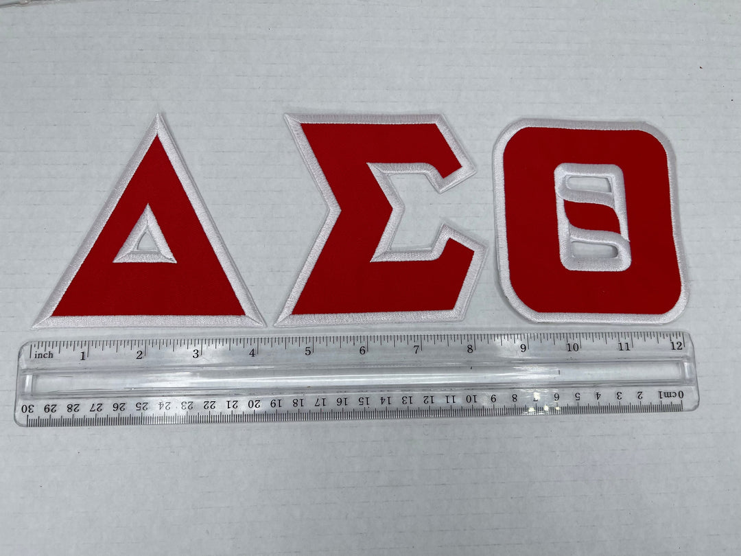 Delta Sigma Theta Greek Letters Iron Patches