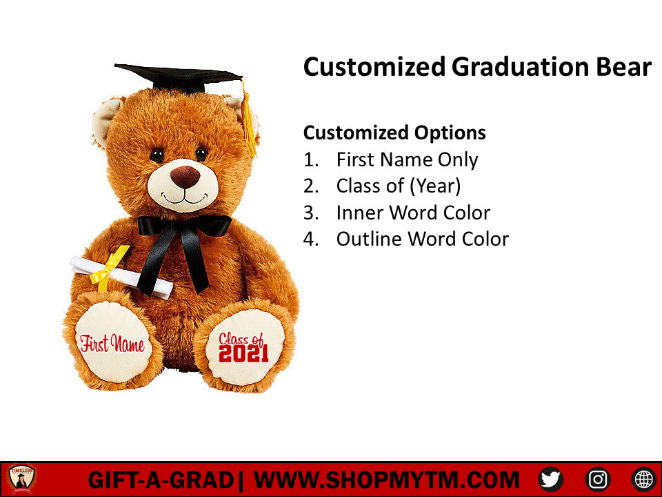 Customized Graduation Bear