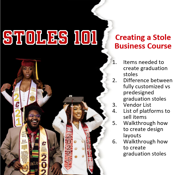 Stoles 101: Creating a Graduation Stole (BEGINNER'S)